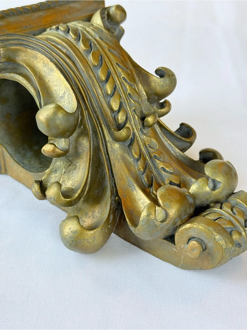 Ornate Gold Decorative Wall Corbel Pair - Home Accent